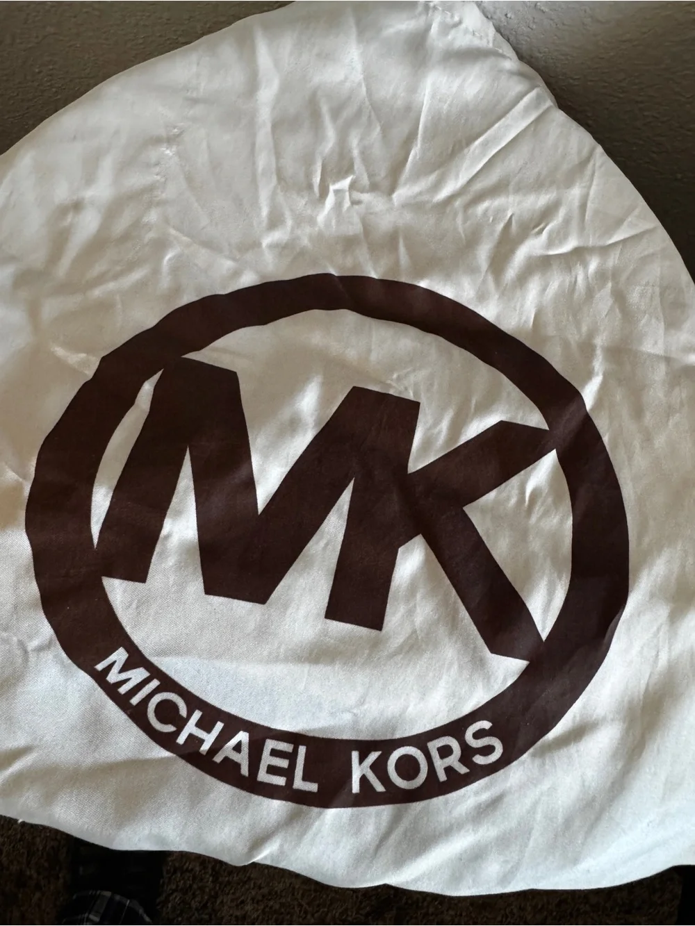 Michael Kors Golden Brown Suede Satchel with Gold Hardware